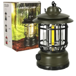 Επαναφορτιζόμενη λάμπα κήπου USB για κάμπινγκ - χακί