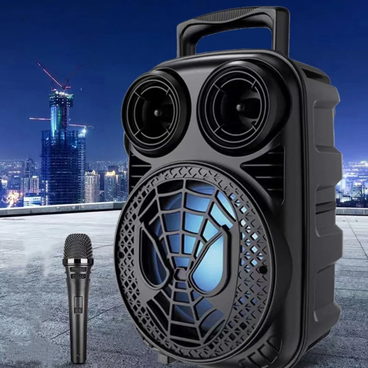 Επαναφορτιζόμενο ασύρματο ηχείο Bluetooth 6.5" μαύρο 10W QL-603