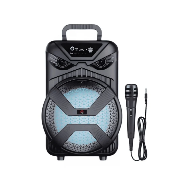 Επαναφορτιζόμενο ασύρματο ηχείο Bluetooth 8" μαύρο 10W QL-1808