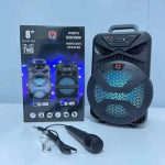 Επαναφορτιζόμενο ασύρματο ηχείο Bluetooth 8" μαύρο 10W QL-1808