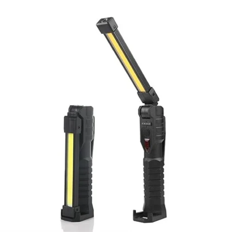 Επαναφορτιζόμενος Αδιάβροχος Φακός Αναδιπλούμενος LED με 7 λειτουργίες φωτισμού και μαγνητική βάση