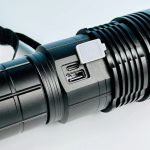 Επαναφορτιζόμενος Φακός Αλουμινίου LED με Laser, Power Bank, Ζουμ SP68