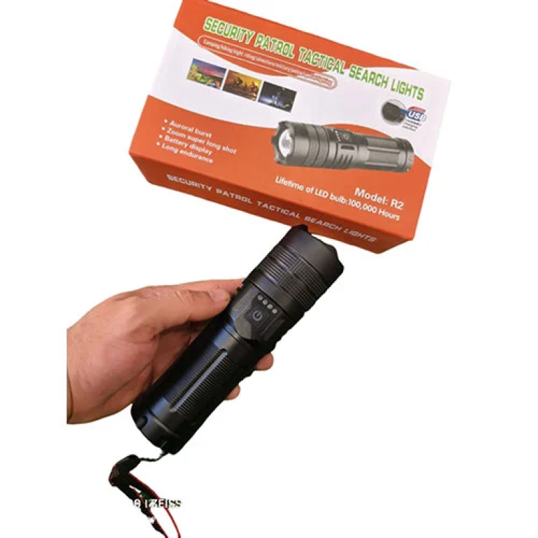 Επαναφορτιζόμενος Τακτικός Φακός Αλουμινίου R2