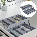 Επεκτάσιμο Έξυπνο Συρτάρι 2 Επιπέδων Smart Drawer Γκρι