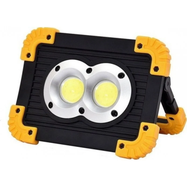 Φακός Προβολέας Επαναφορτιζόμενος USB COB LED 20W