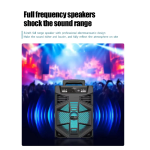 Φορητό Bluetooth Ηχείο Με Μικρόφωνο Και LED φωτισμό GTS-2137