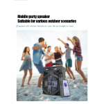 Φορητό Bluetooth Ηχείο Με Μικρόφωνο Και LED φωτισμό GTS-2137