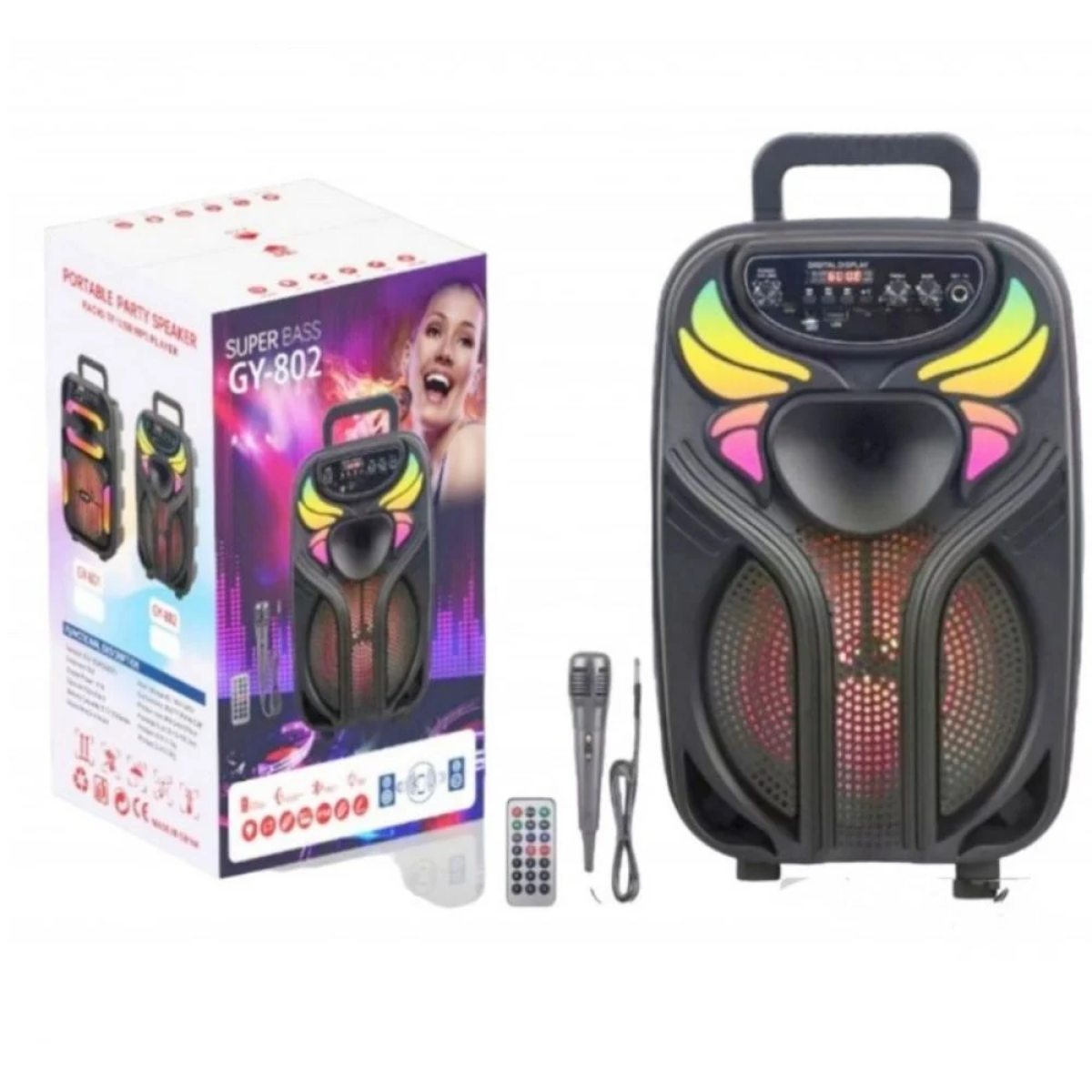 Φορητό Ηχείο 8'' Super Bass GY-802