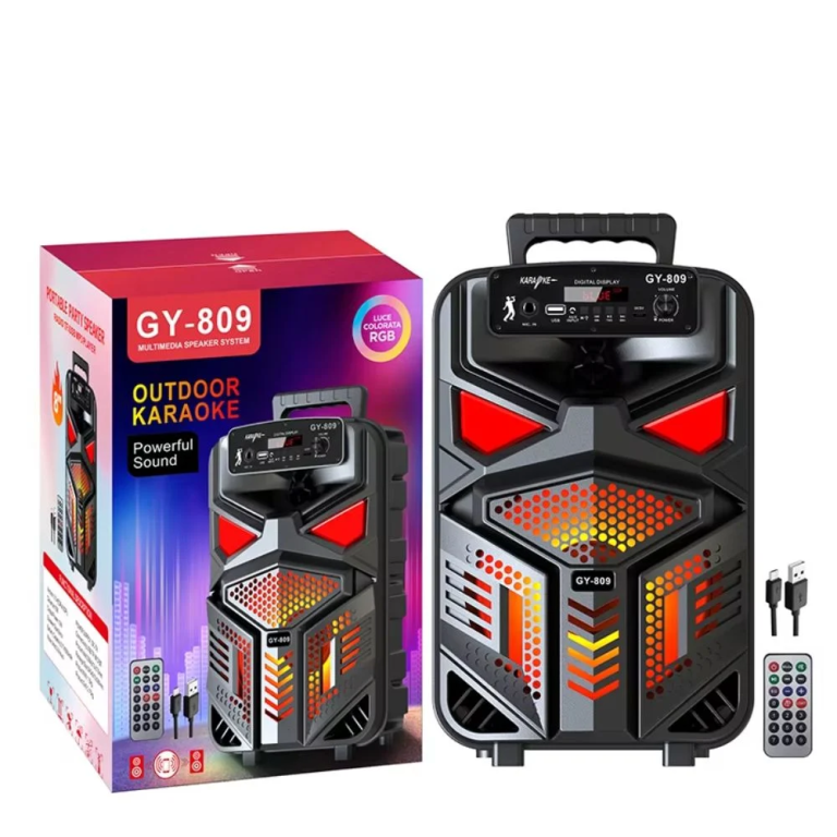 Φορητό Ηχείο Καραόκε με Μικρόφωνο Bluetooth 8" GY-809