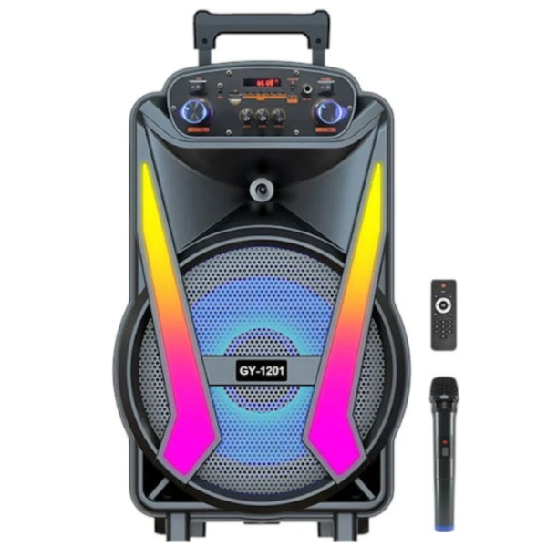 Φορητό Ηχείο Subwoofer με Μικρόφωνο Καραόκε GY-1201