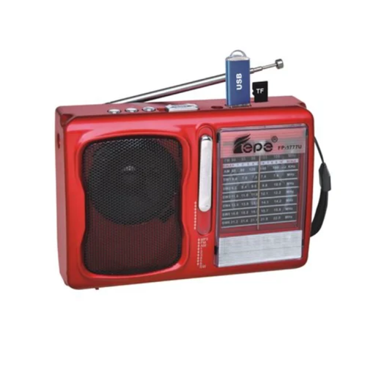 Φορητό mini ραδιόφωνο AM FM με MP3 Player FP-1777U κόκκινο