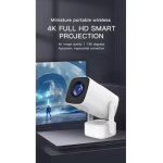 Φορητός Projector 4K HD με Wi-Fi και Ενσωματωμένο Ηχείο Λευκός F800