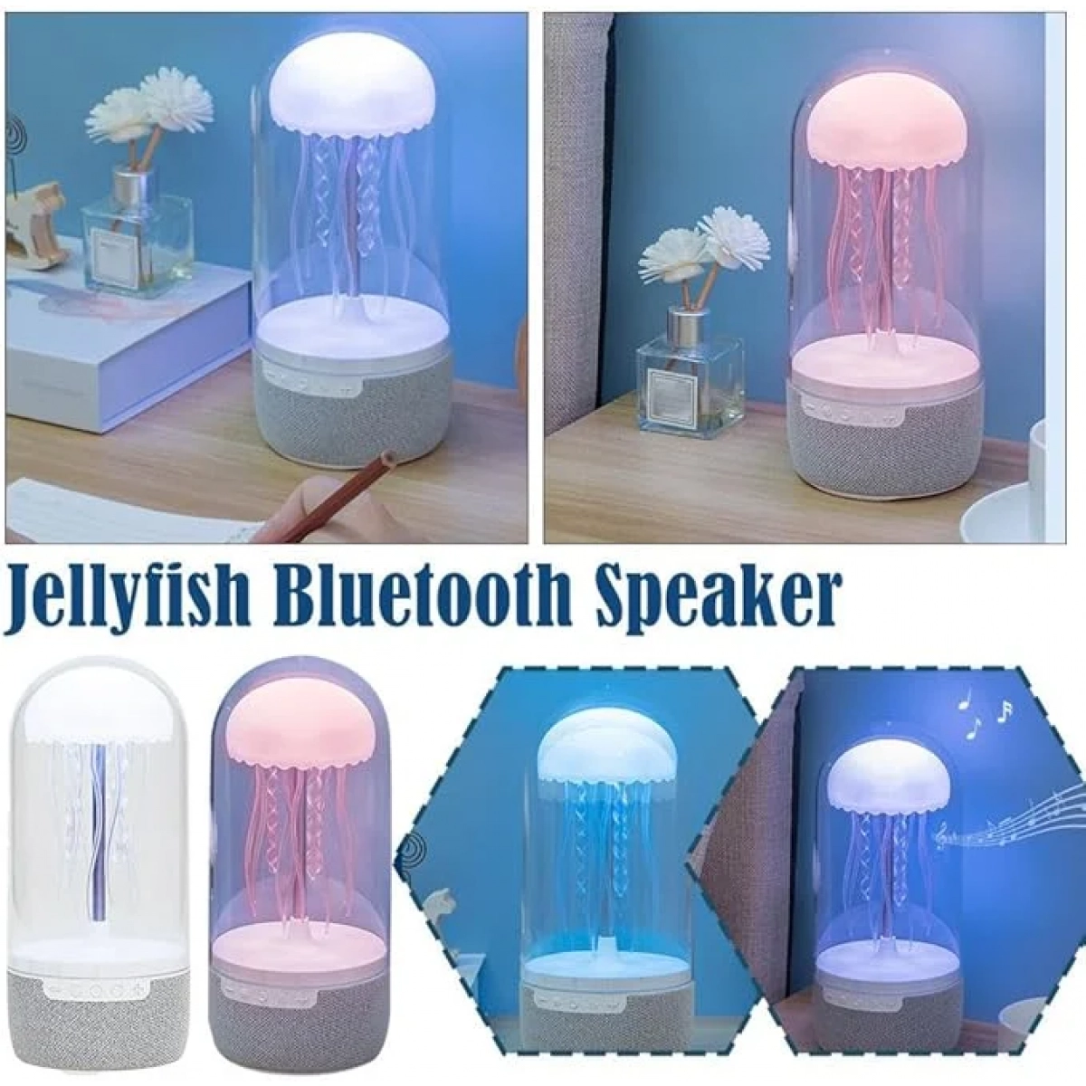 Φωτιστικό Jellyfish με Ηχείο και λειτουργία Bluetooth MAX113
