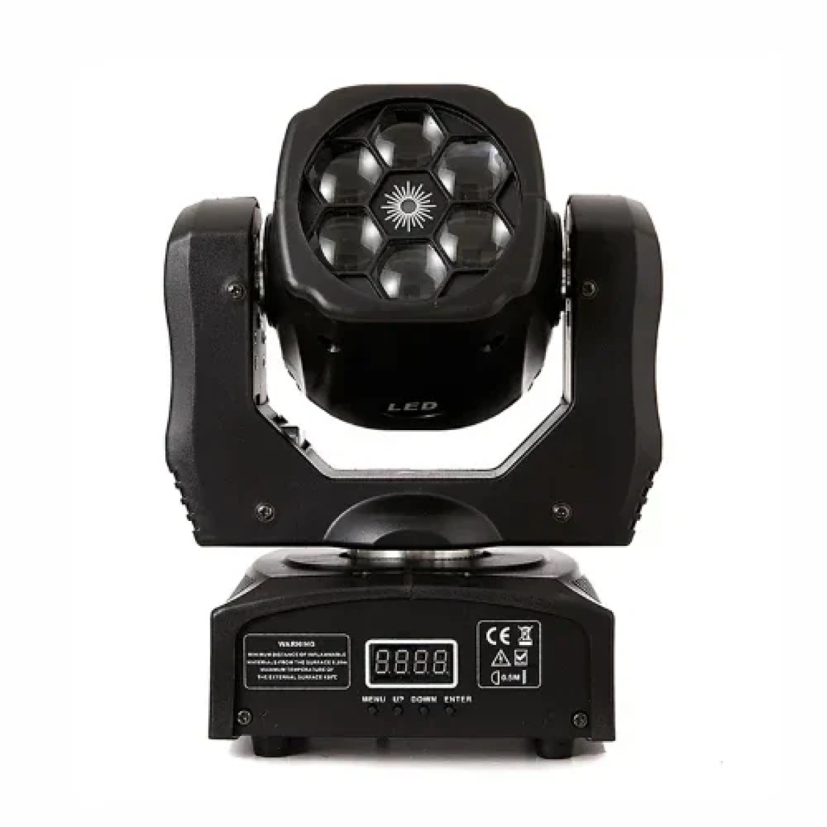 Φωτορυθμικό 6 LED με Περιστρεφόμενη Κεφαλή DMX512