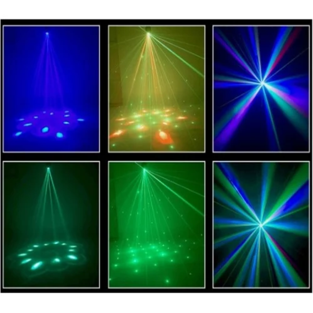 Φωτορυθμικό 6 LED με Περιστρεφόμενη Κεφαλή DMX512