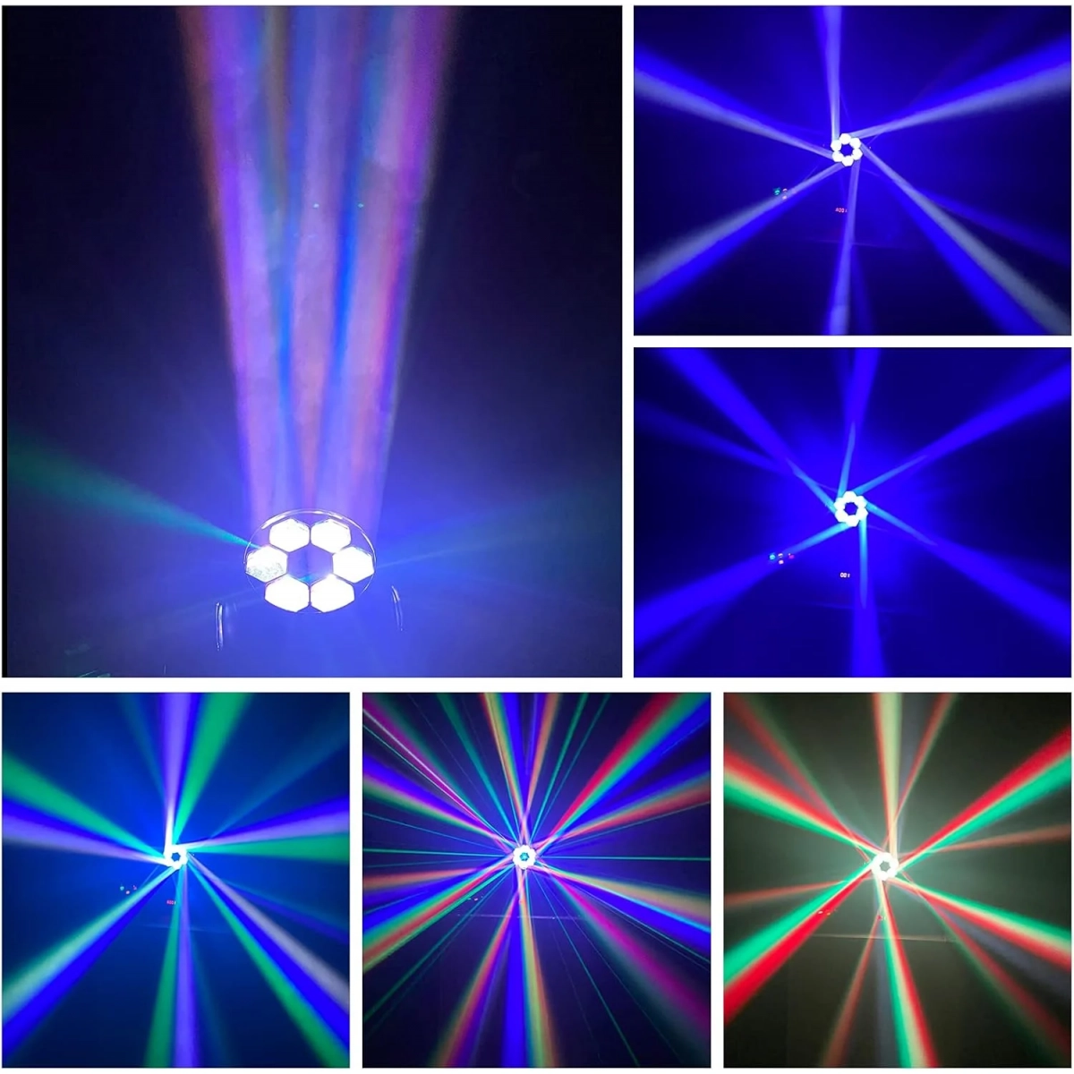 Φωτορυθμικό με 6 LED & Περιστρεφόμενη Κεφαλή DMX512