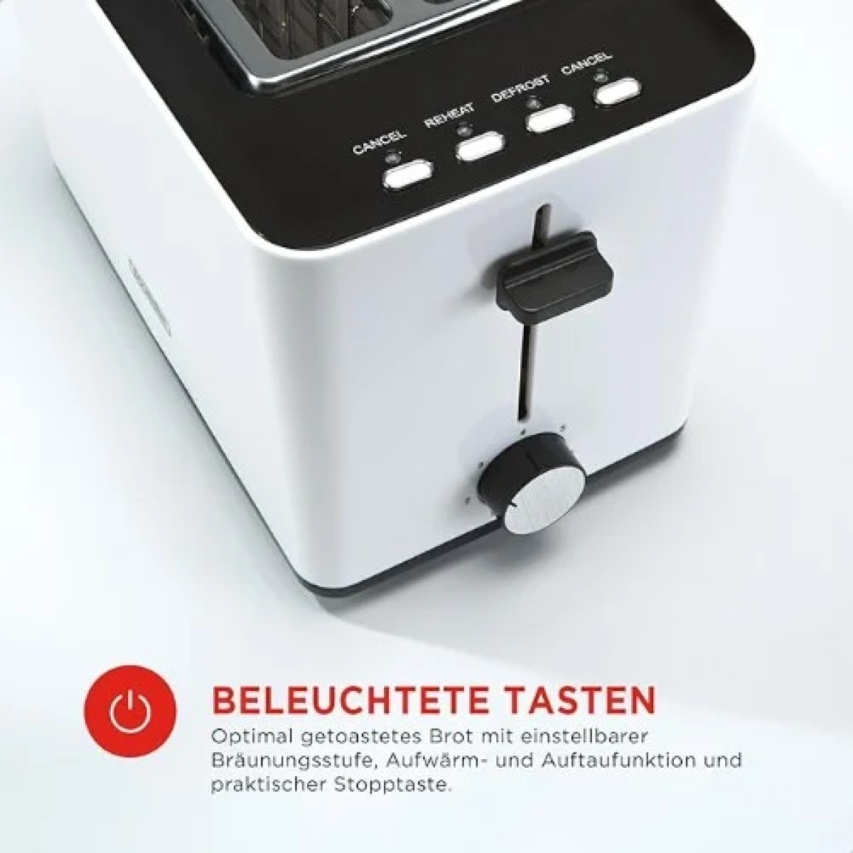 Φρυγανιέρα 2 Θέσεων 850W Hoomei HM-5972W Λευκή