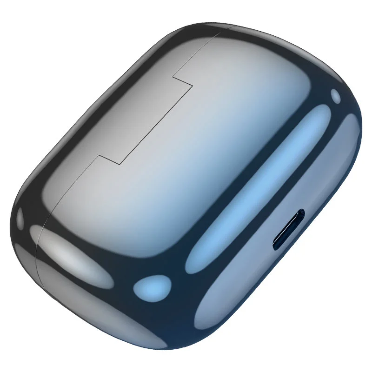 Hoco EQ16 Shine In-ear Bluetooth Handsfree Ακουστικά με Θήκη Φόρτισης Blue Glaze