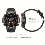 HT17 Smartwatch με Παλμογράφο Μαύρο