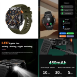 HT17 Smartwatch με Παλμογράφο Πράσινο
