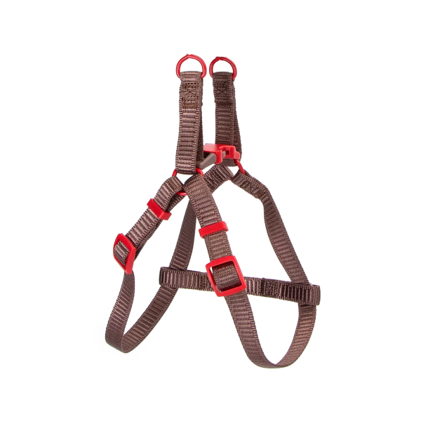 Δίχρωμο Σαμαράκι για Σκύλους W1.5*L30-50cm Small Καφέ/Κόκκινο