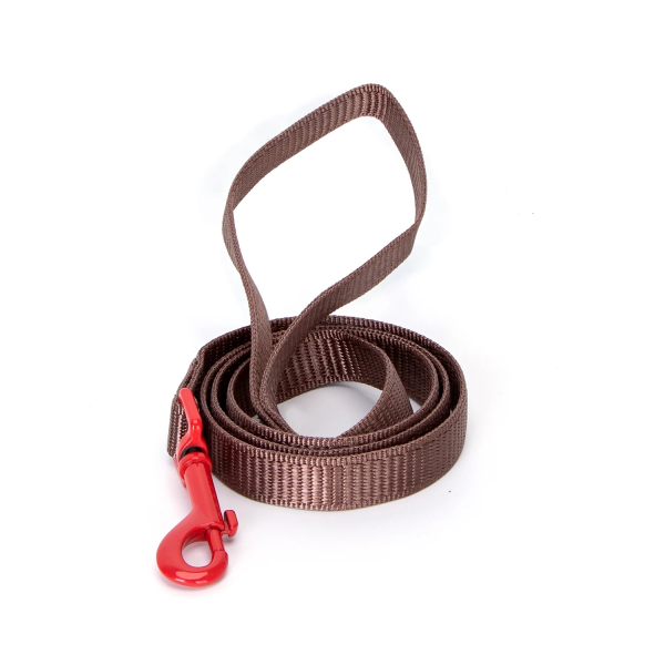 Δίχρωμος Οδηγός για Σκύλους W1.0*L120cm Small Κόκκινο/Καφέ