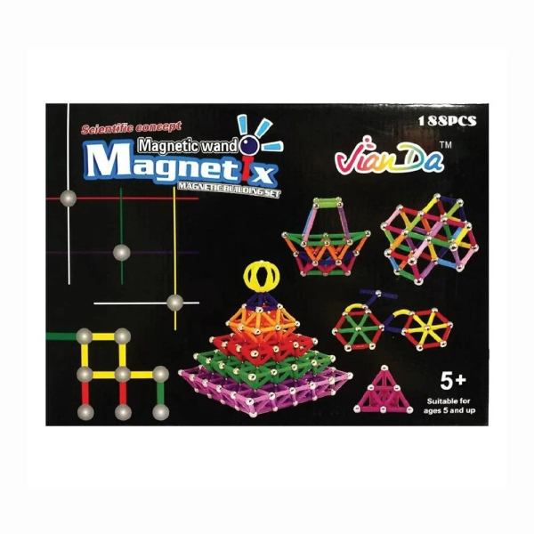 Magnetix Building Set – Μαγνητικό Εκπαιδευτικό Παιχνίδι Κατασκευών 188 τεμ. | Για Παιδιά 5+