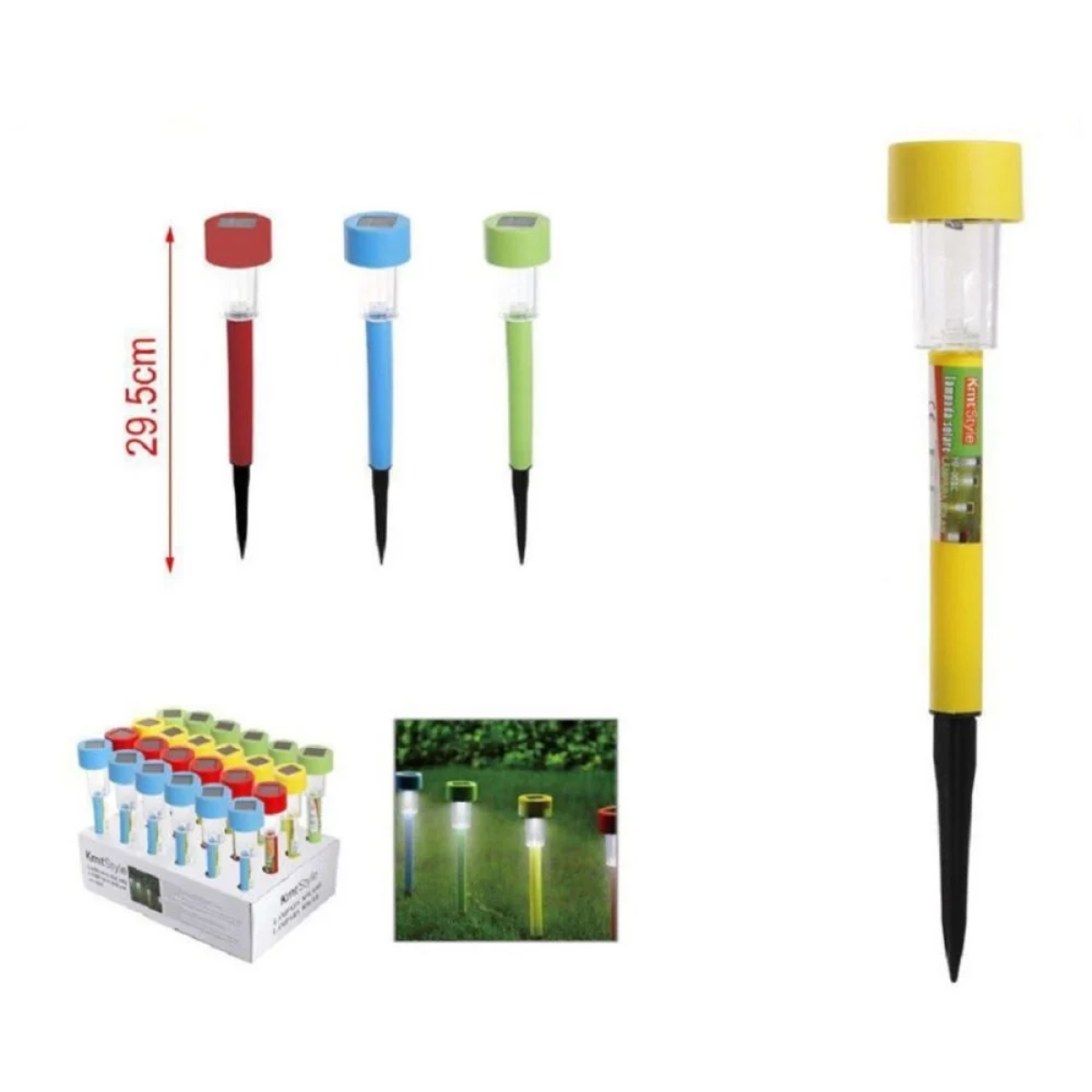 Ηλιακό Καρφωτό Φωτιστικό LED Κήπου IP65 2002982 - Κόκκινο