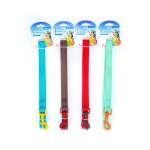 Δίχρωμος Οδηγός για Σκύλους W2.0*L120cm Medium Καφέ/Κόκκινο