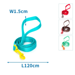 Δίχρωμος Οδηγός για Σκύλους W1.0*L120cm Small Τιρκουάζ/Κίτρινο