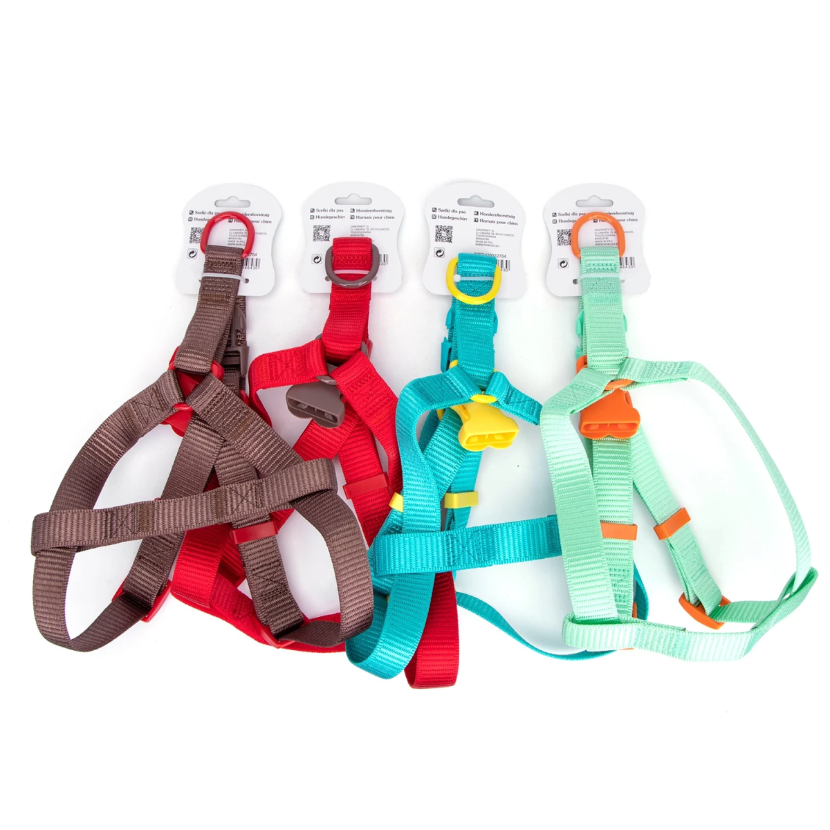 Δίχρωμο Σαμαράκι για Σκύλους W2.0*L40-60cm Medium Τιρκουάζ/Κίτρινο