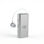 K89 In-ear Bluetooth Handsfree Ακουστικό Πέτου Ασημί