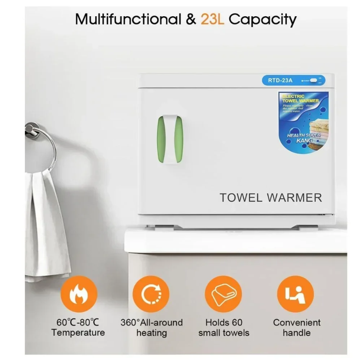 Kλίβανος Towel Warmer RTD-23A Αποστειρωτής και Στεγνωτήρας UV Πετσετών