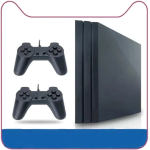 Κονσόλα παιχνιδιών με 2 ενσύρματα χειριστήρια 8bit LT-P401 μαύρο - Image 2