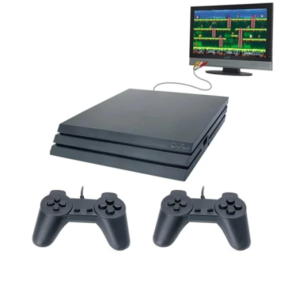 Κονσόλα παιχνιδιών με 2 ασύρματα χειριστήρια 8bit LT-P401 μαύρο