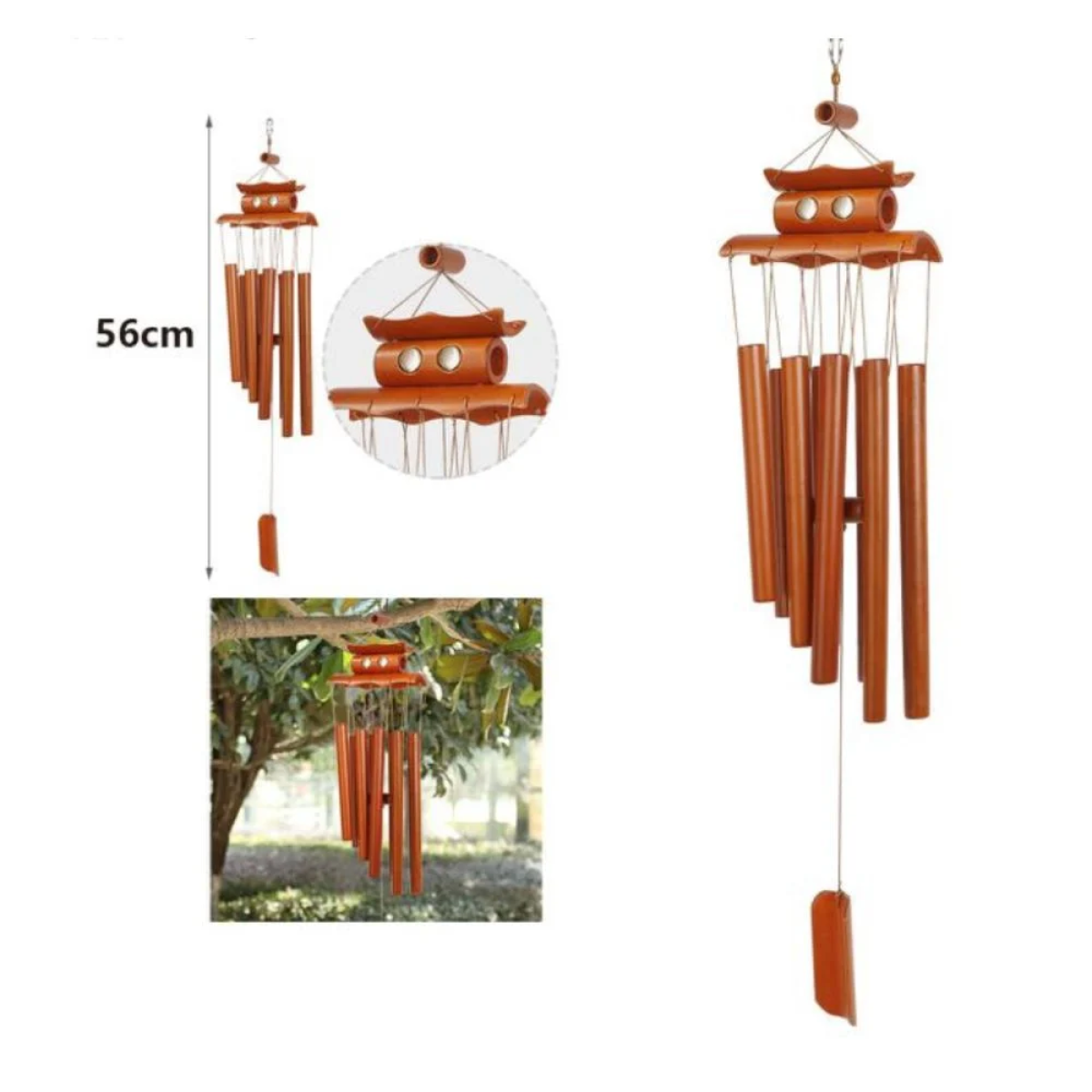 Κρεμαστό Κουδούνι Ανέμου - Μελωδός 56cm 296596