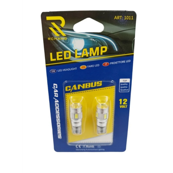 LED Ψείρες Αυτοκινήτου T10/12V XM0044