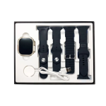 LG81 Ultra Smartwatch 4 σε 1 με οθόνη 2.04’’ για Android/iOs και 4 Λουράκια - Μαύρο