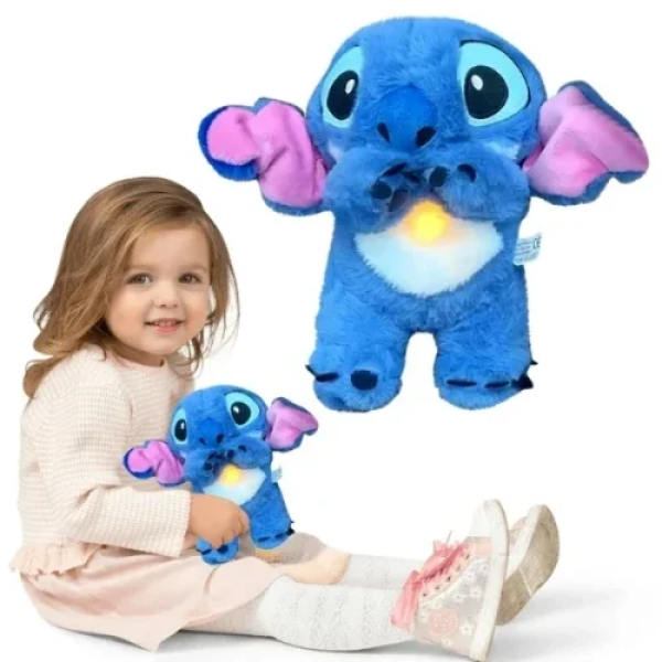 Λούτρινο Stitch Που Αναπνέει Με Ήχο Νανουρίσματος & Φως