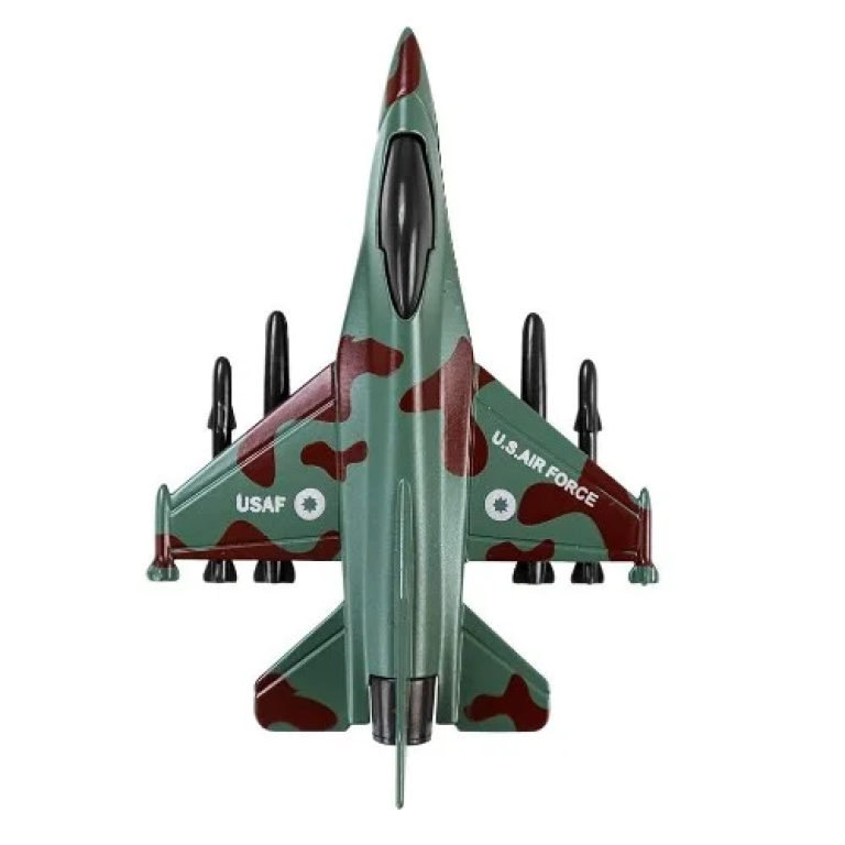 Μαχητικό Αεροπλάνο Die Cast 3+ Χακί