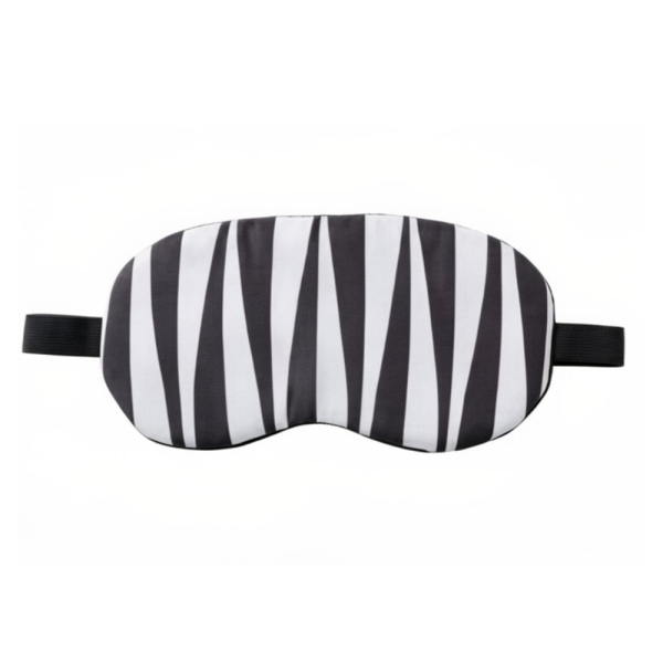 Μάσκα Ύπνου Πολυεστερική Black Stripe Μ19xΠ9.5εκ.