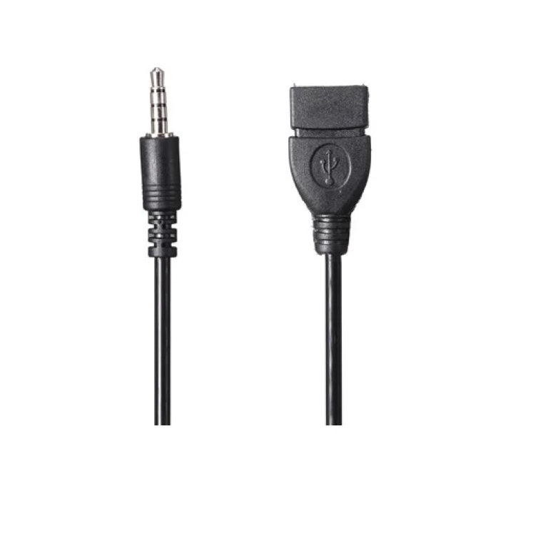 Μετατροπέας 3.5mm male σε USB-A female 7693 - μαύρο