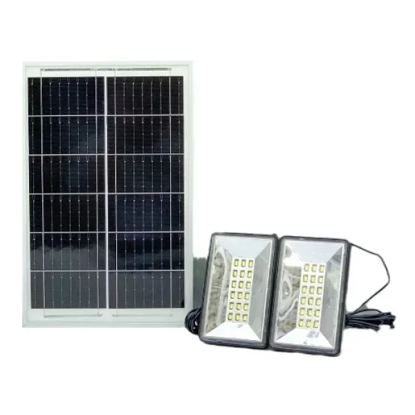 NS-8833SL Ηλιακό Σύστημα Φόρτισης με Πάνελ 6V 10W 19200mah & 2 LED Φώτα Έκτακτης Ανάγκης DC 3,7V/ USB 5V