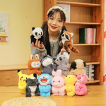 Παιδικό Λούτρινο Βραχιόλι Slap Laughing Cat