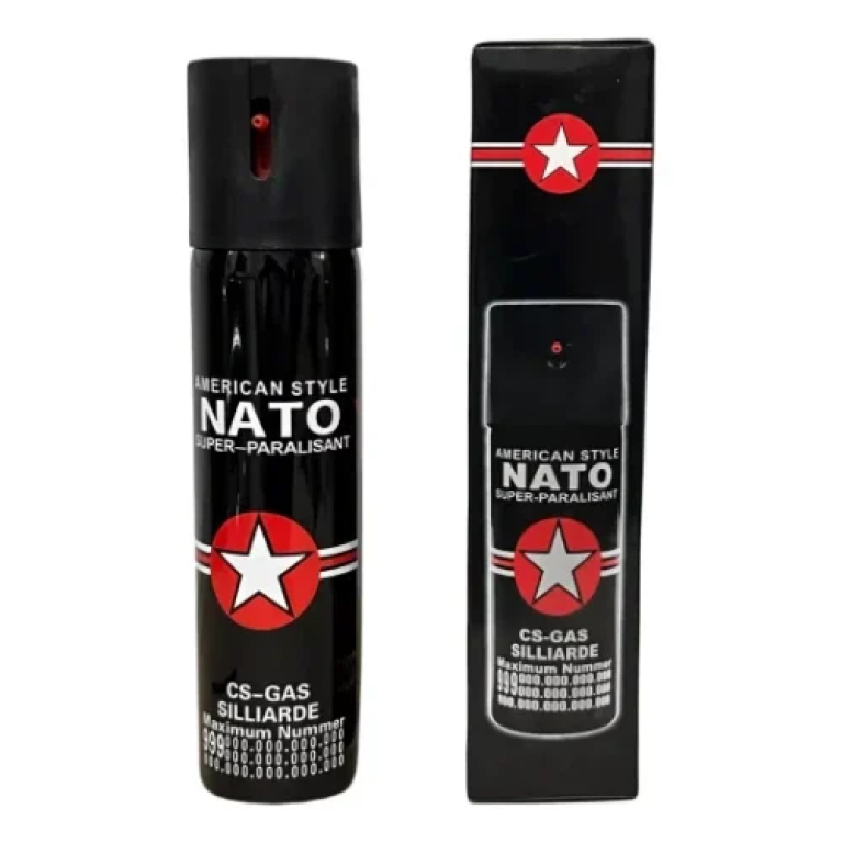 Παραλυτικό Σπρέι Πιπεριού 60ml American Style NATO Μαύρο