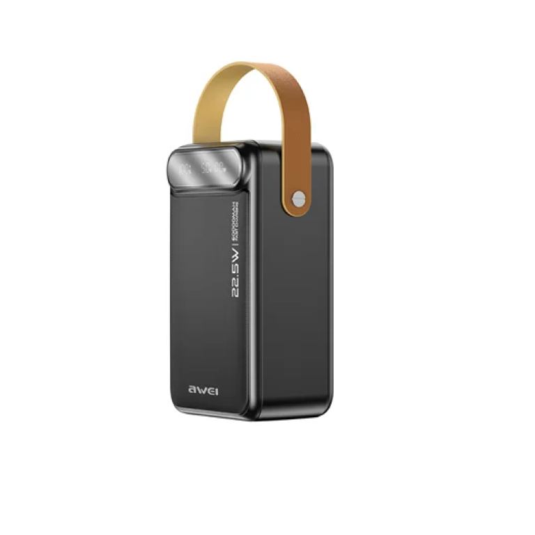 Power Bank γρήγορης φόρτισης 60000mAh 22.5W Awei P101K - μαύρο