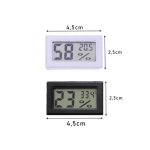 Ψηφιακό θερμόμετρο/υγρασιόμετρο με Οθόνη LCD & Αισθητήρα Θερμοκρασίας Λευκό