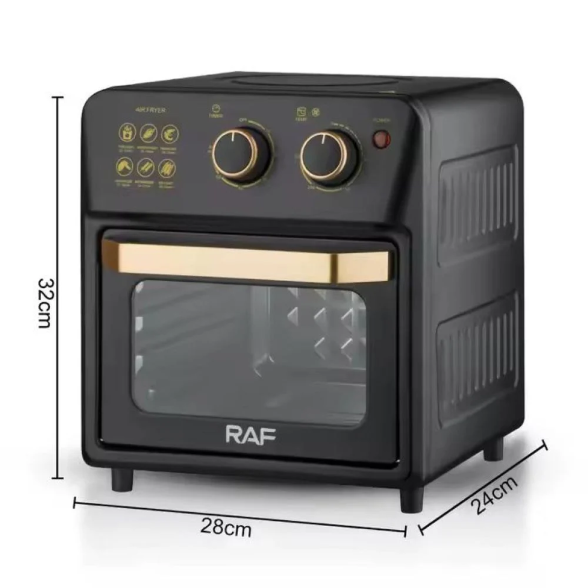 Raf R.5347B Air Fryer 12lt Μαύρο