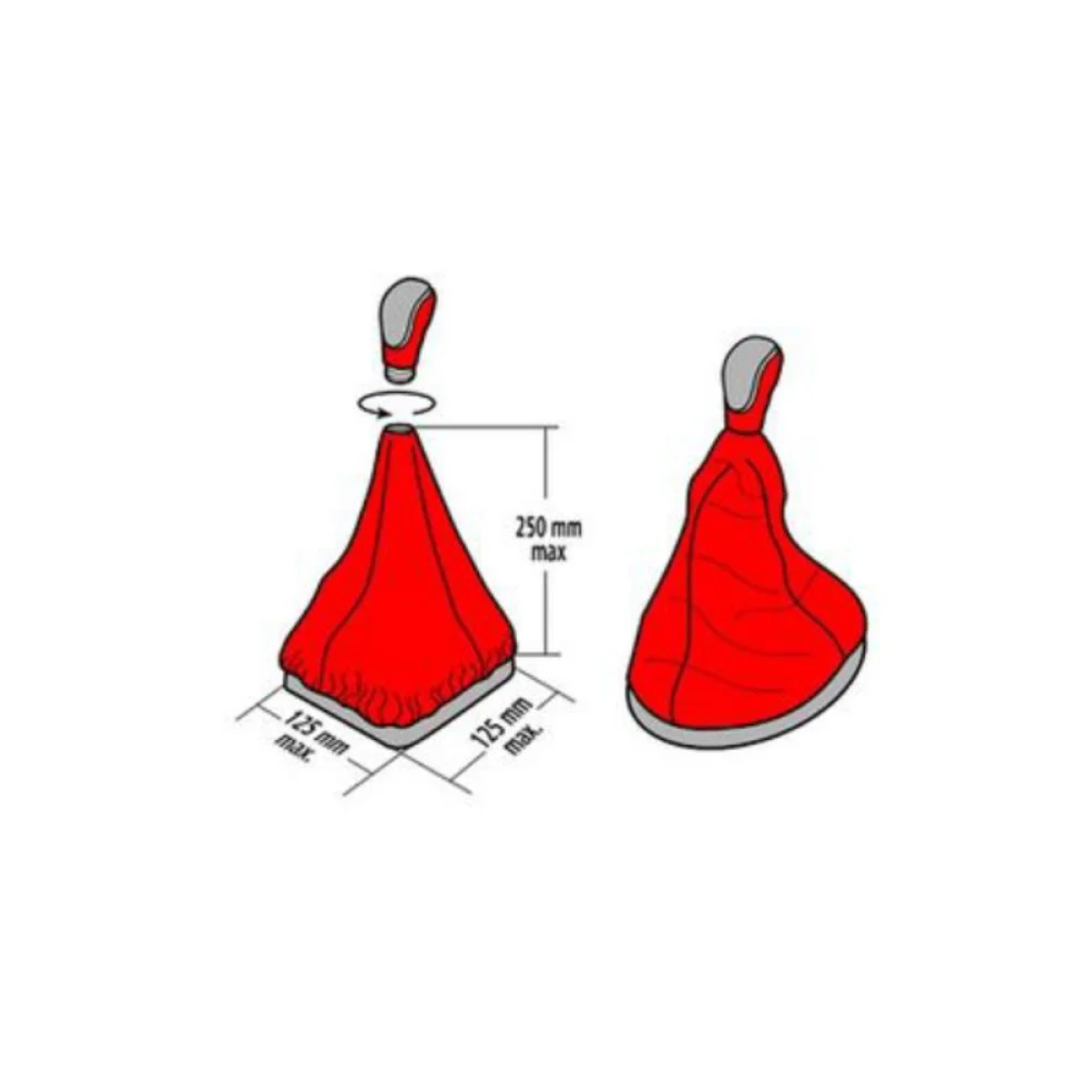 Rchang Φούσκα/Κάλυμμα Λεβιέ Ταχυτήτων 25cm W00038 – Leather Gear Knob Sets