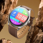 Smartwatch IP67 AMOLED Οθόνη 1.43″ 200mAh με Δυνατότητα Κλήσεων Hoco Y22 Ασημί